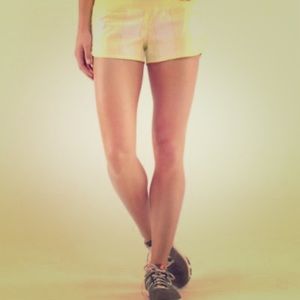 Lululemon yellow speed shorts